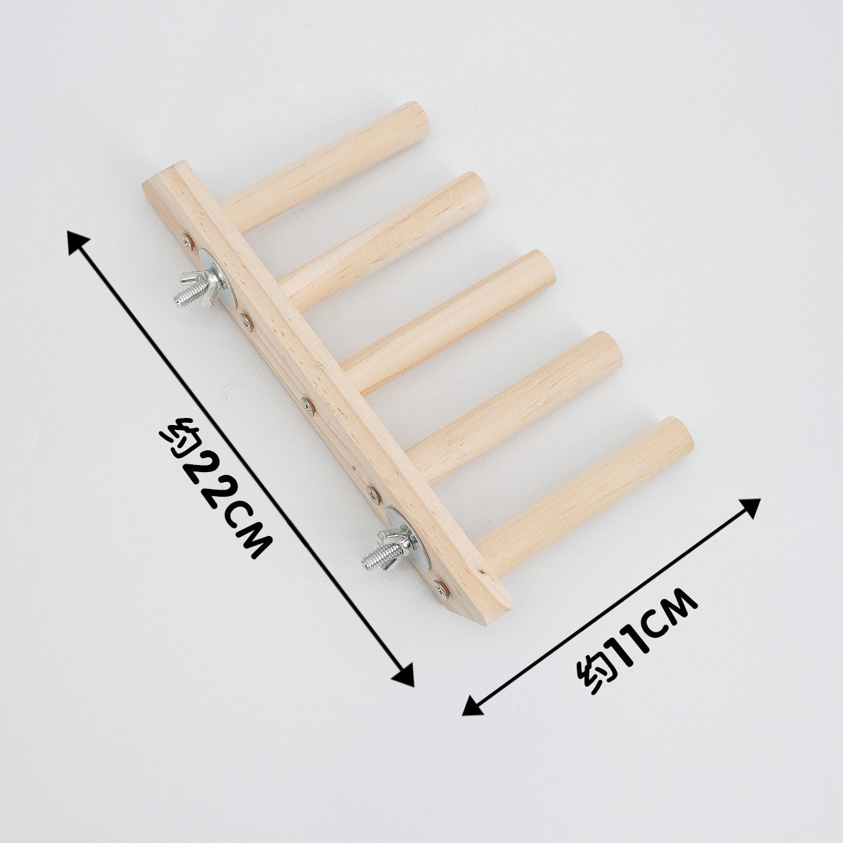 4-in-1 Wooden Bird Toy Set: Ladder, Swing, Hammock & Perch for Parrots, Cockatiels, Hamsters detail