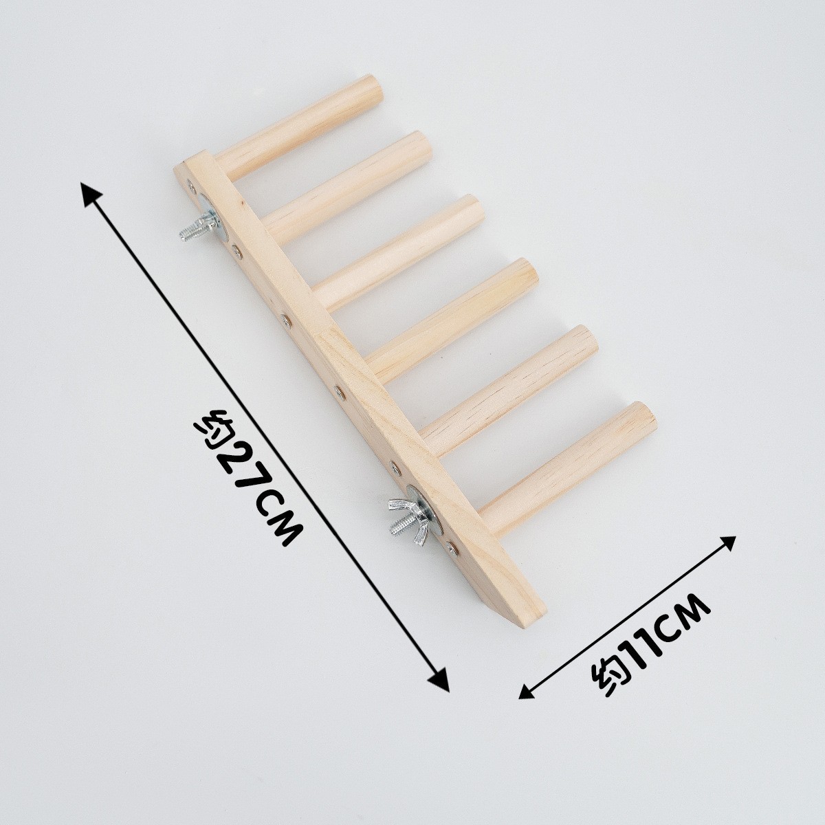 4-in-1 Wooden Bird Toy Set: Ladder, Swing, Hammock & Perch for Parrots, Cockatiels, Hamsters detail