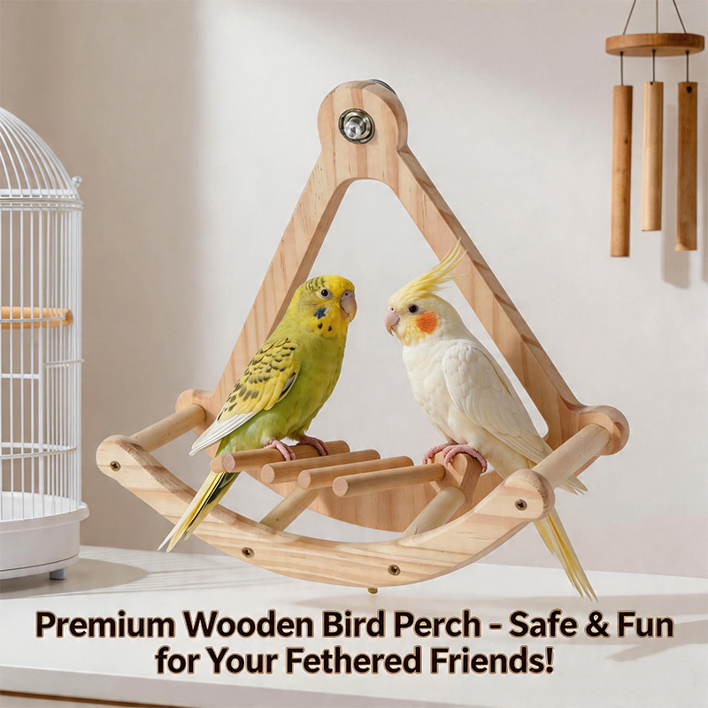 Parrot Pirate Ship Playground - Swinging Motion Rocker with Spinning Exercise Wheel & Climbing Ladder