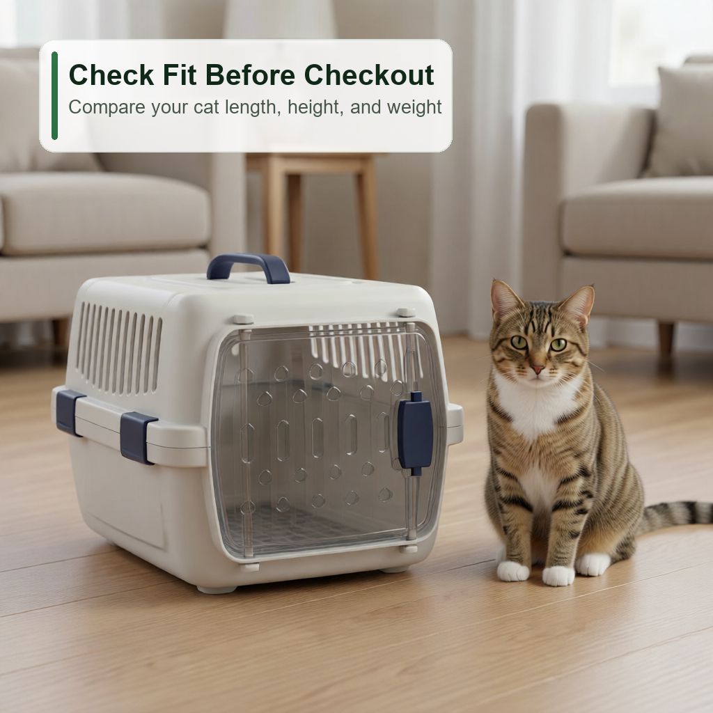 Portable Mesh Pet Crate for Anxious Cats